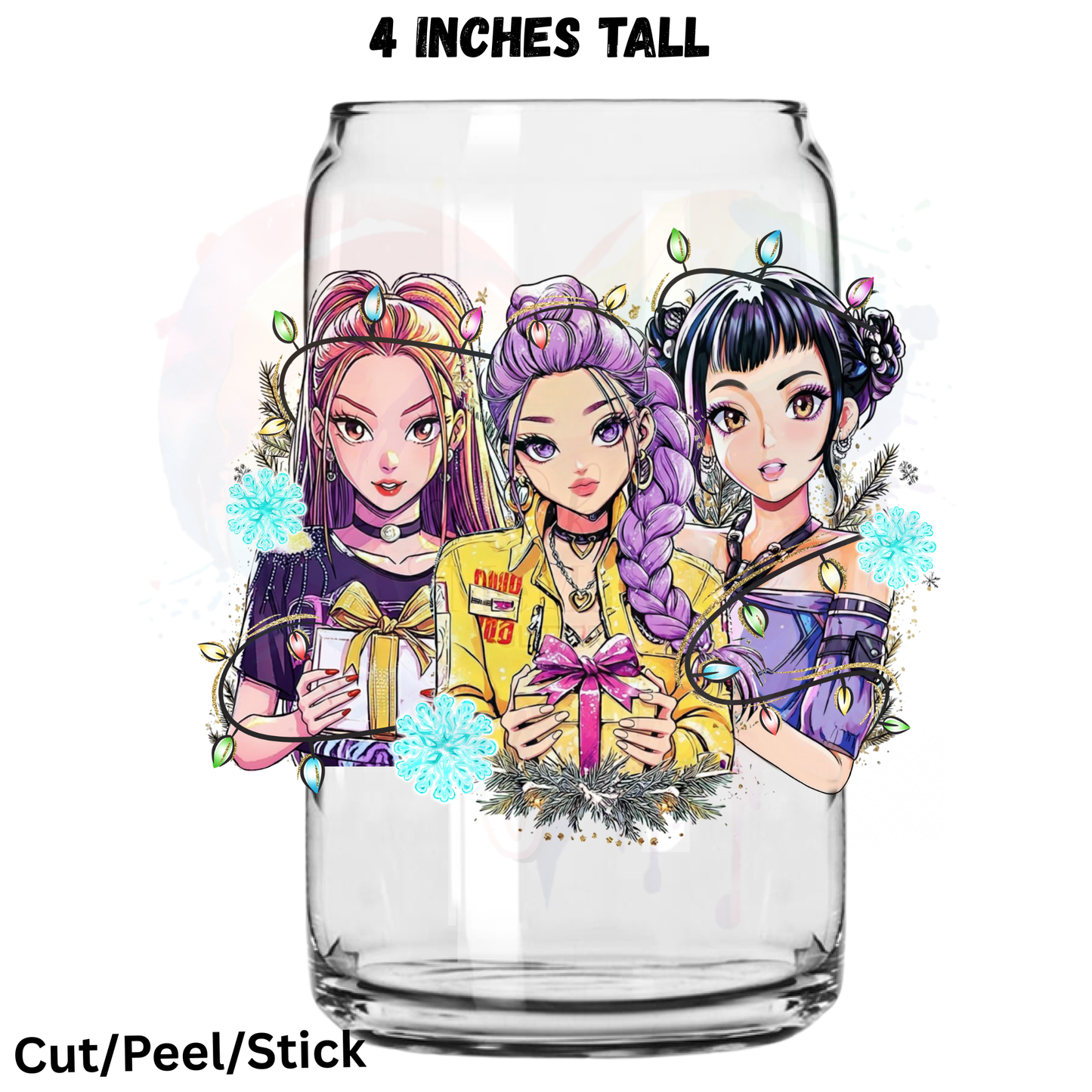 K p * P Christmas UV DTF Decal