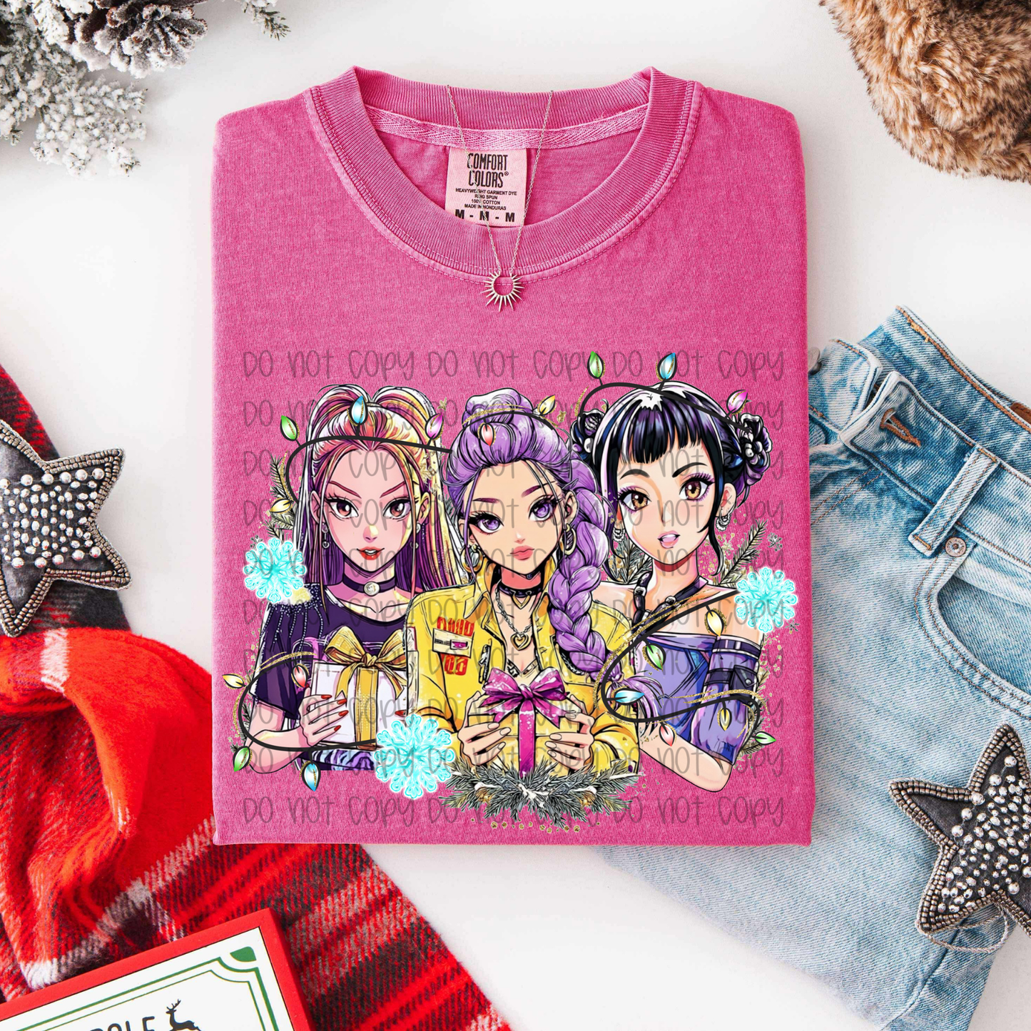 K P * P Christmas Ready to Press DTF Transfer (Fabrics only)