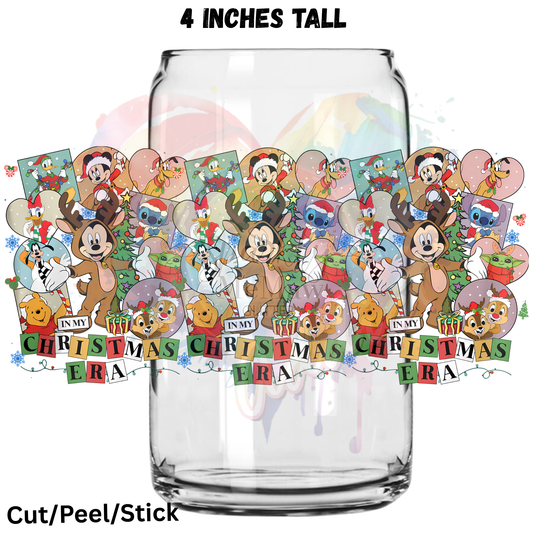 Christmas Era UV  DTF 16 Oz wrap