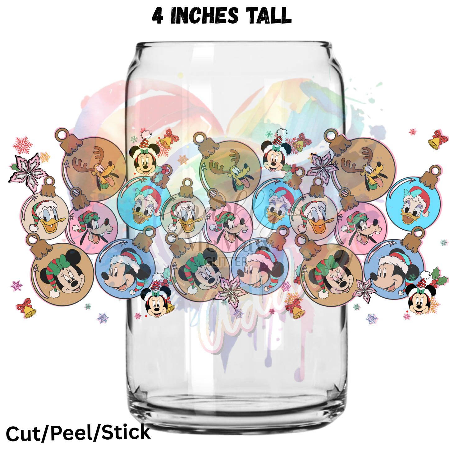 Christmas Era 3 UV  DTF 16 Oz wrap