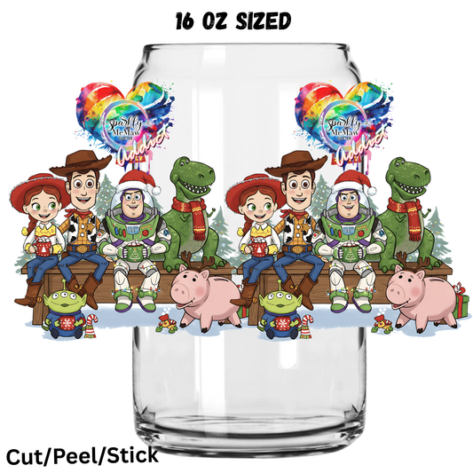 Christmas Era 5 UV  DTF 16 Oz wrap