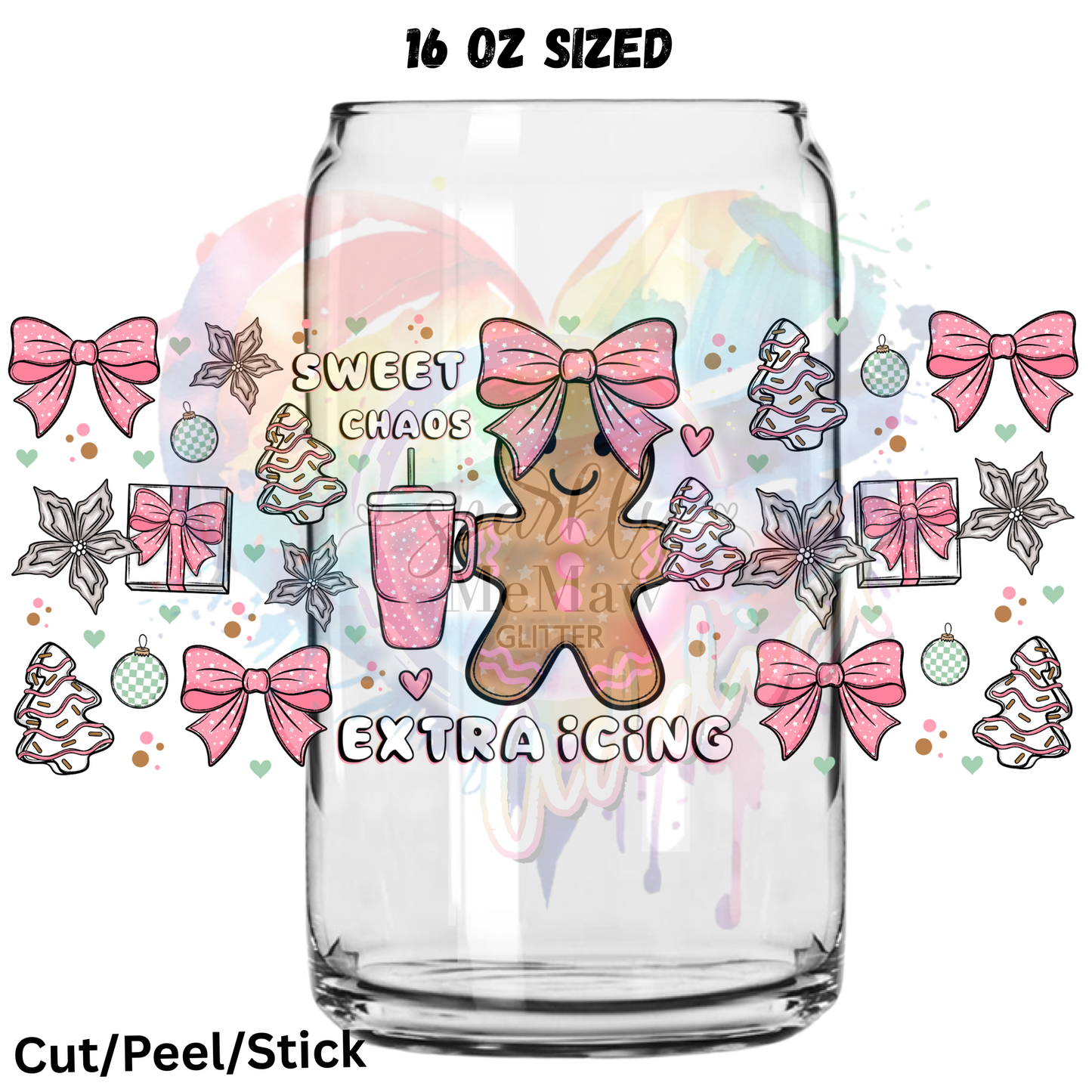 Sweet Chaos UV  DTF 16 Oz wrap