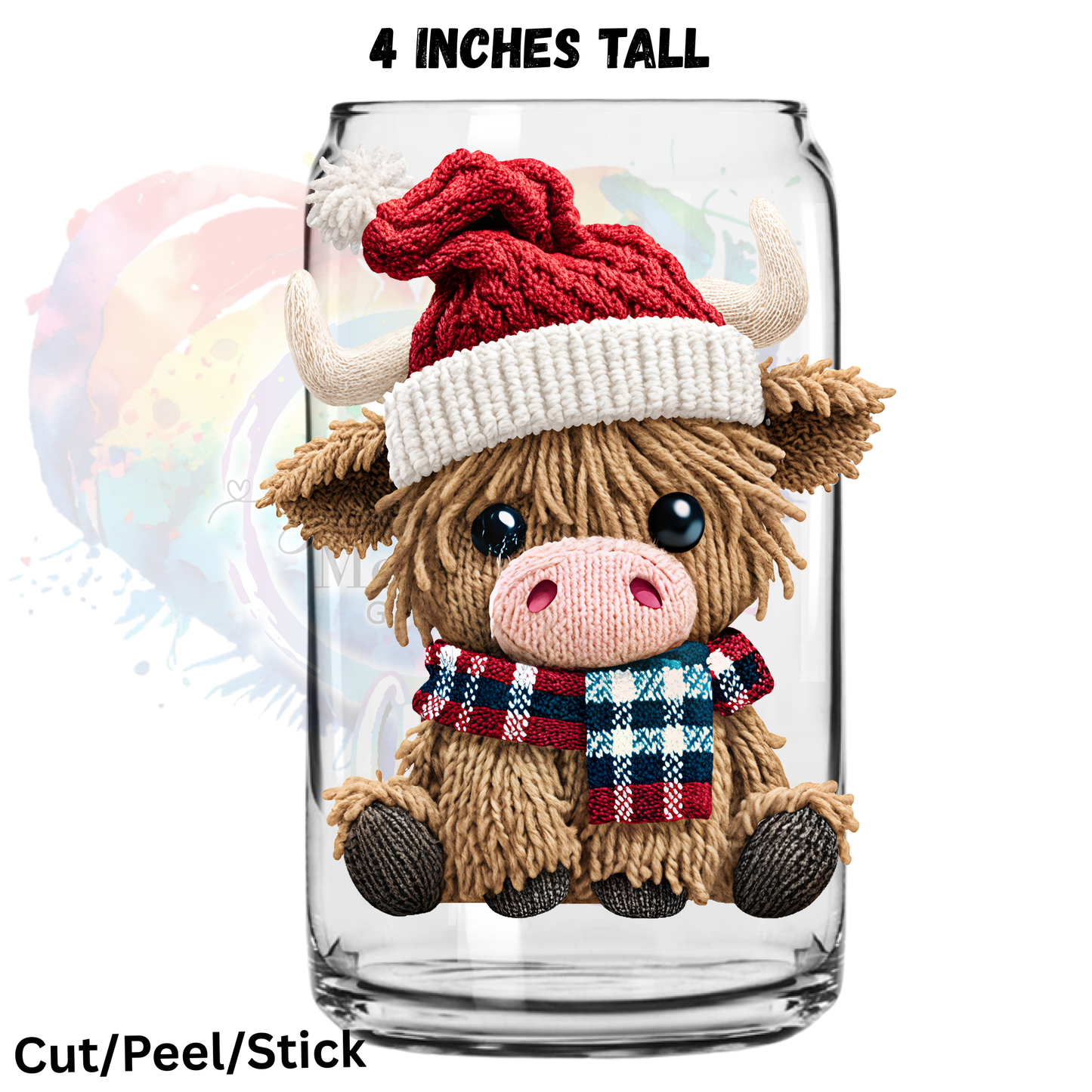 Christmas Yarn UV DTF Bundle (all are 4 inches tall)