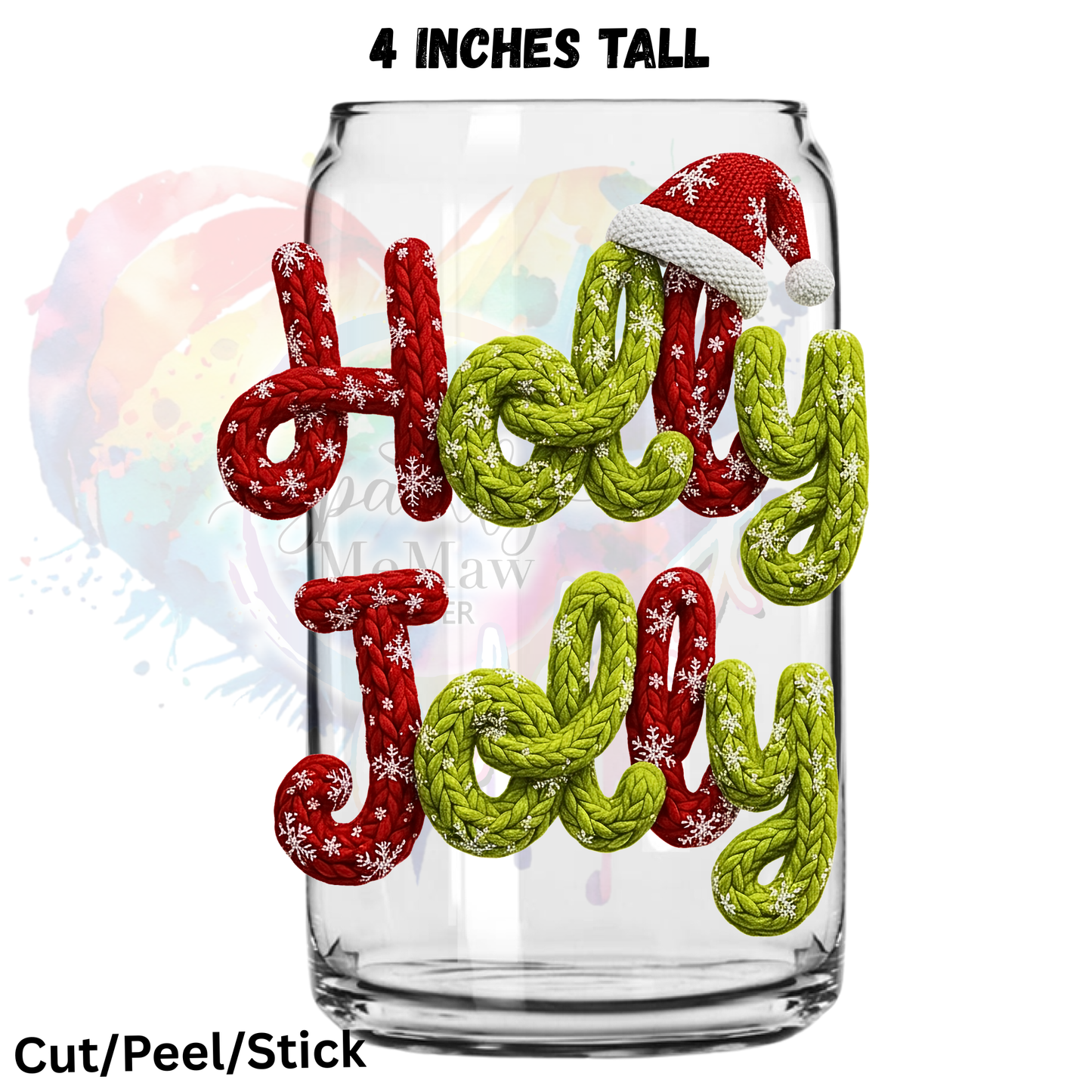 Christmas Yarn UV DTF Bundle (all are 4 inches tall)