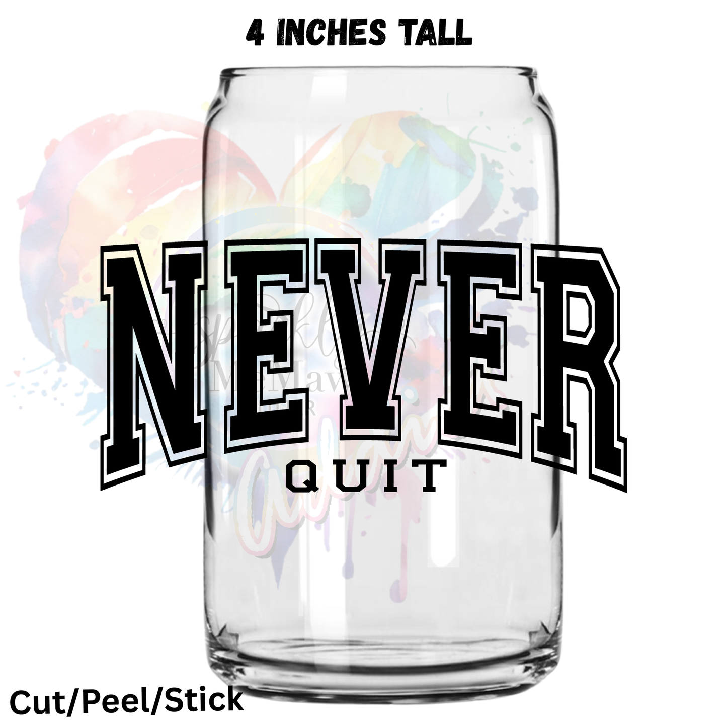 Stay Positive 24 x 24 inch UV DTF gang sheet  (all are 3.50 inches tall)