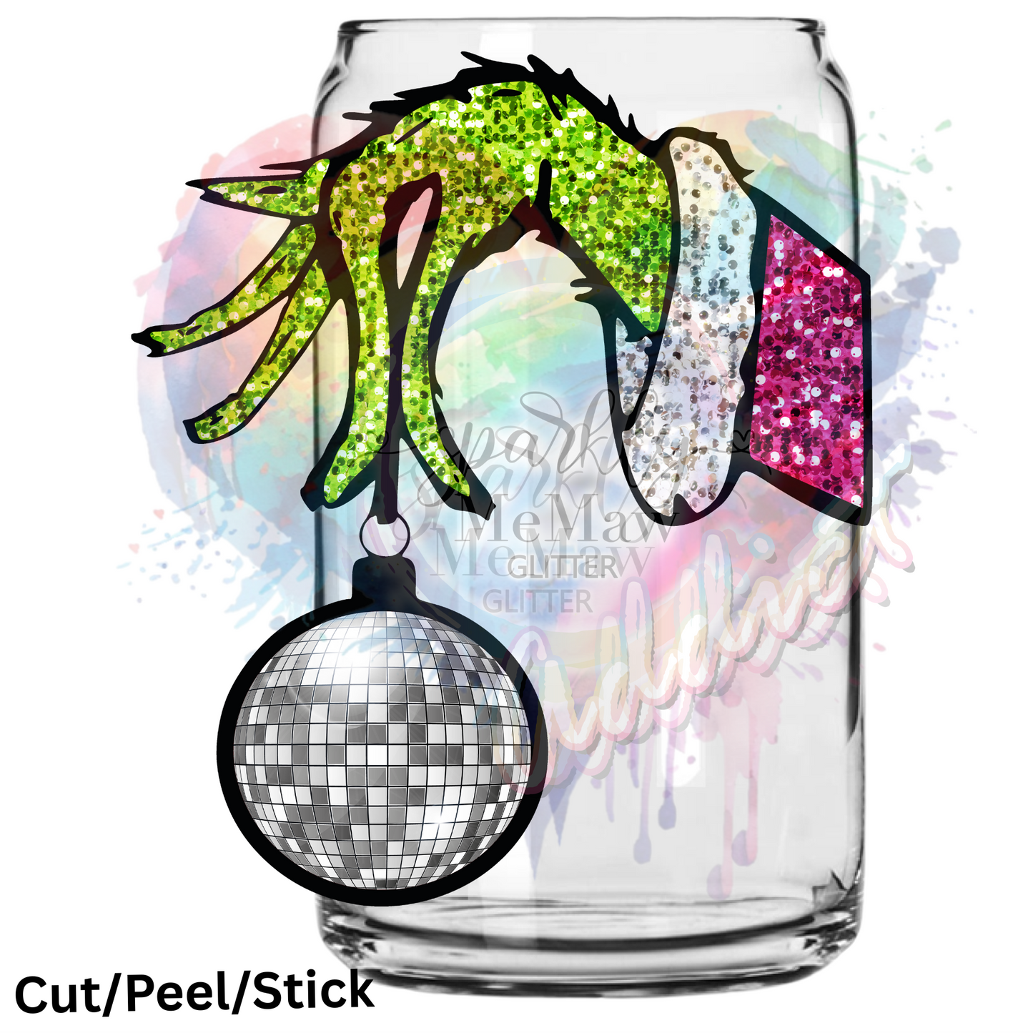 Bling hand UV DTF Decal