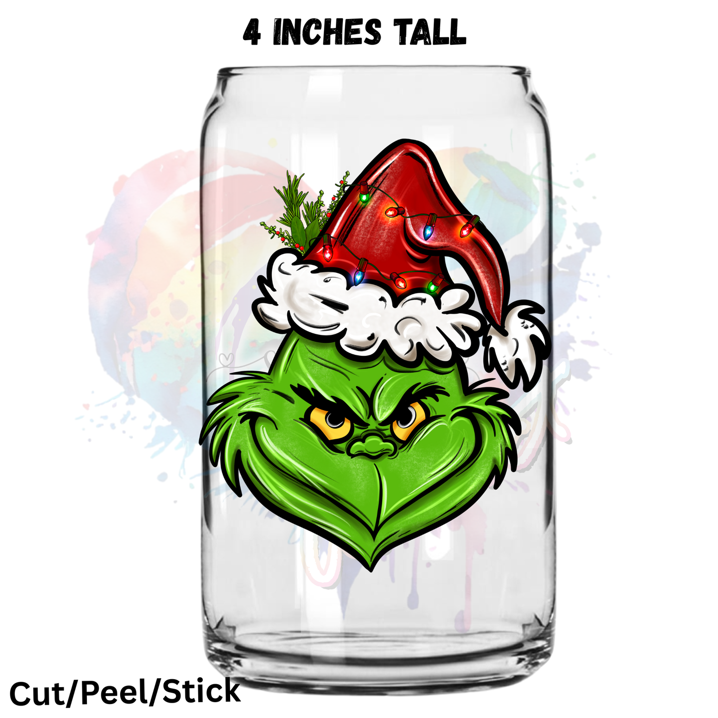 G r i n c h_face_ UV DTF Decal