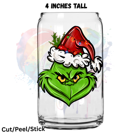 G r i n c h_face_ UV DTF Decal