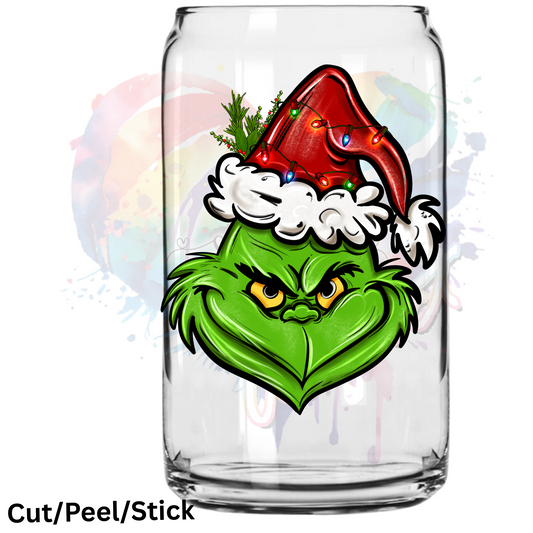 G r i n c h_face_ UV DTF Decal