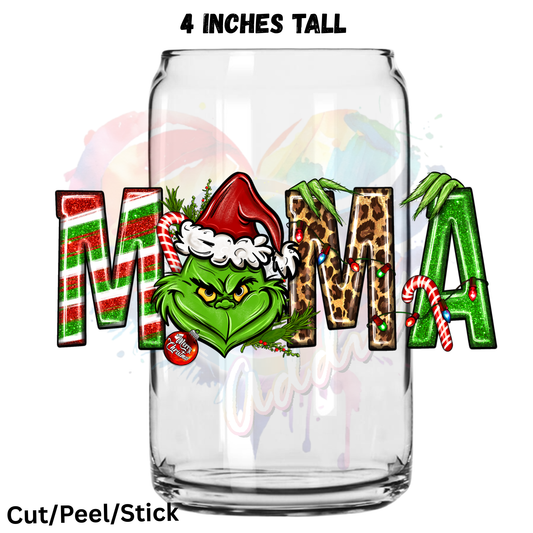 Mama_grinch UV DTF Decal