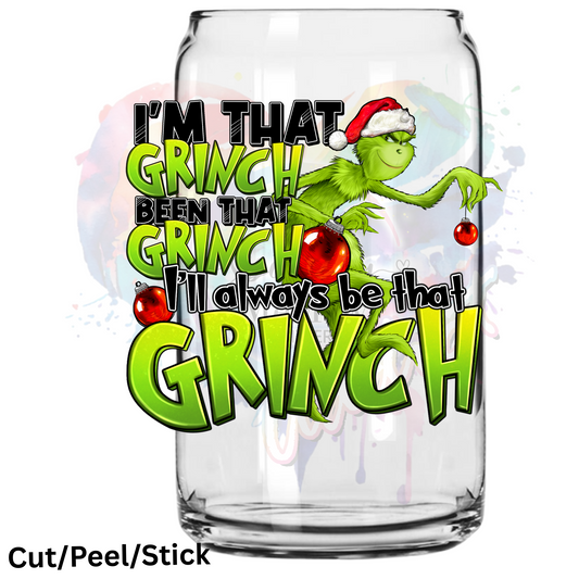 I'm That Grinch UV DTF Decal