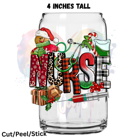 Christmas_Nurse UV DTF Decal