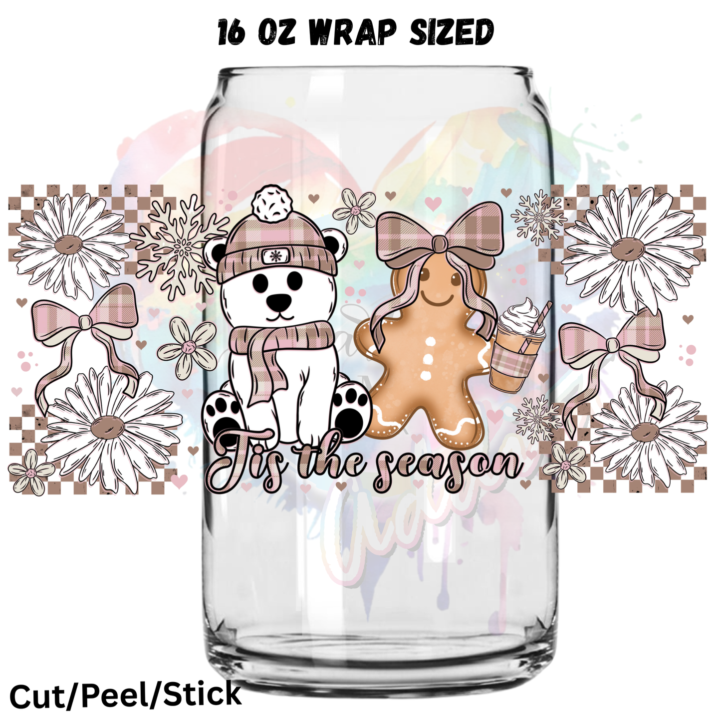 Tis the Season 8  UV  DTF 16 Oz wrap