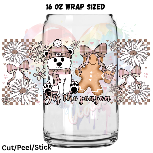 Tis the Season 8  UV  DTF 16 Oz wrap
