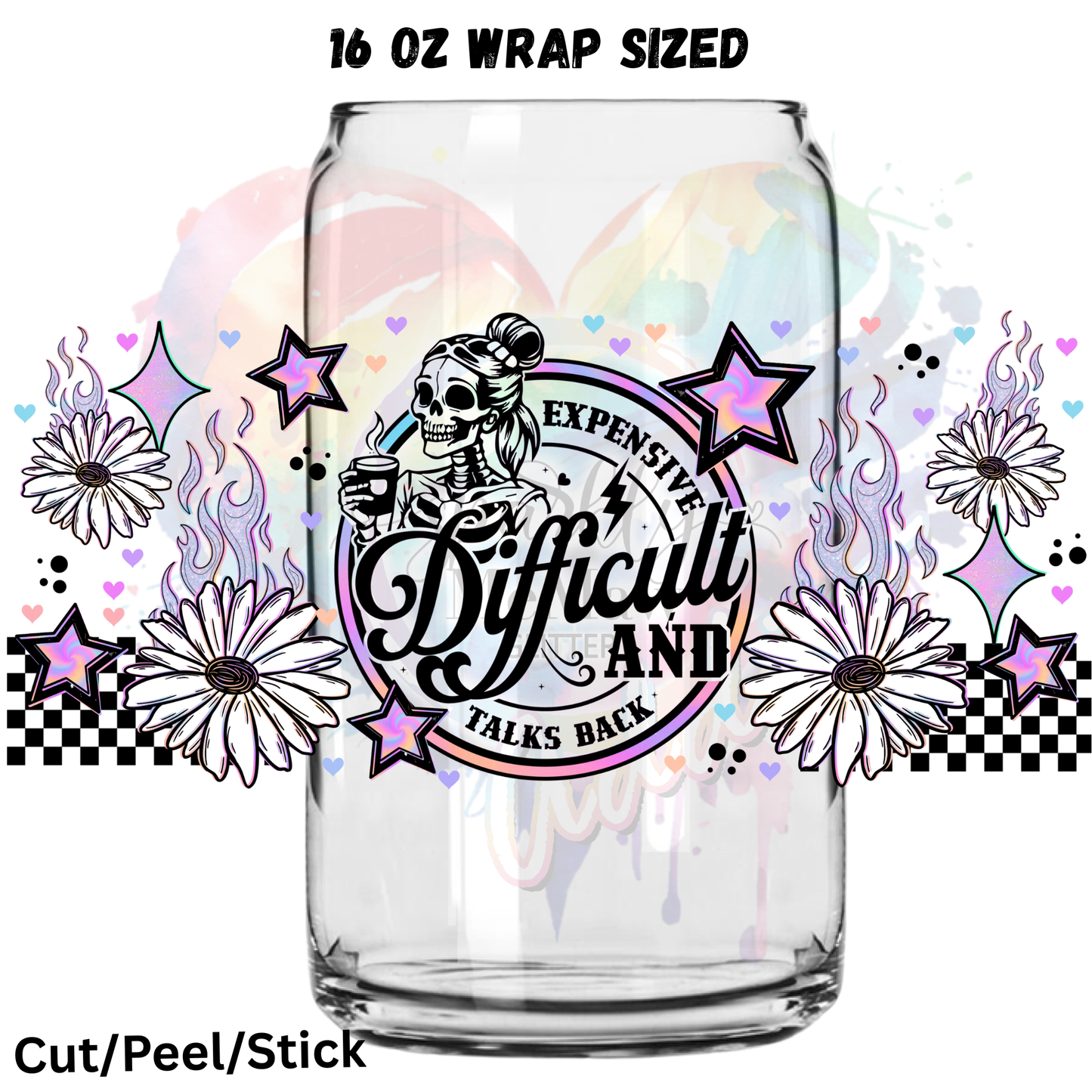 Expensive Difficult 9 UV  DTF 16 Oz wrap