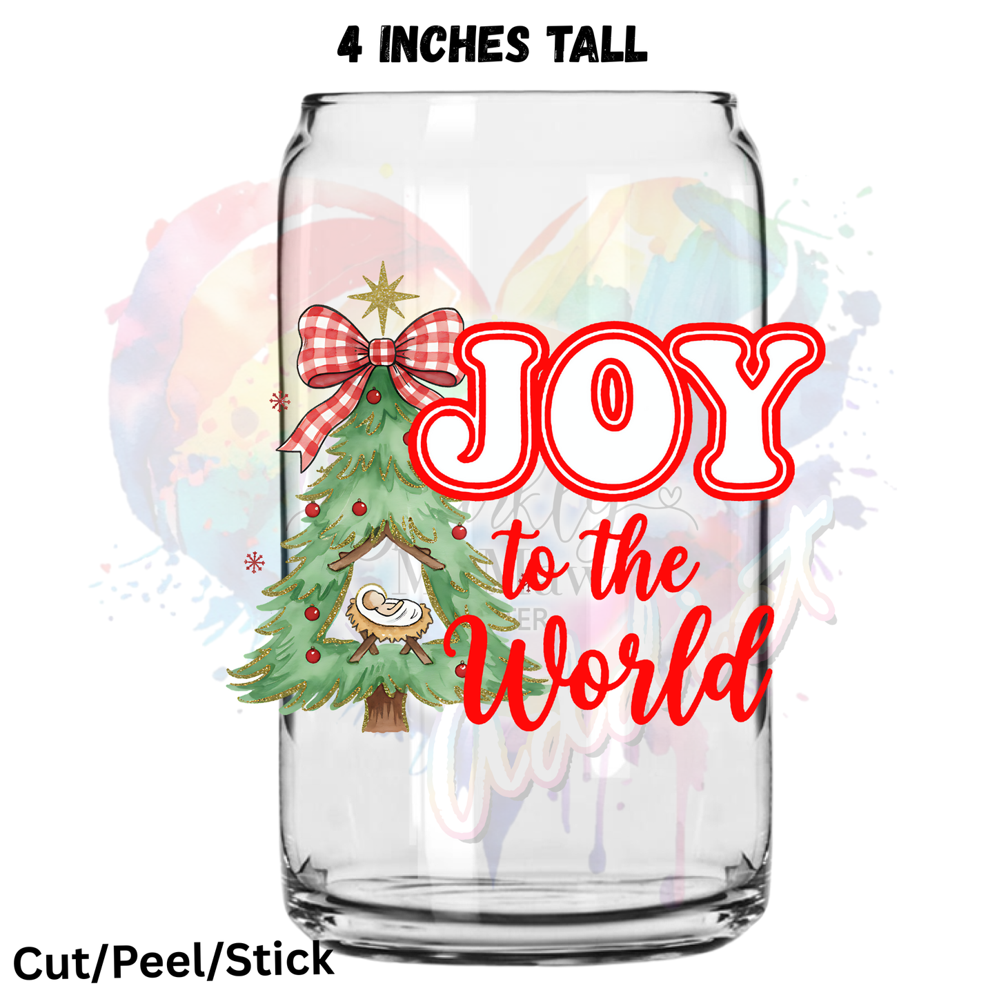 Joy to the World 2 UV DTF Decal