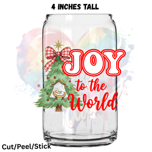 Joy to the World 2 UV DTF Decal