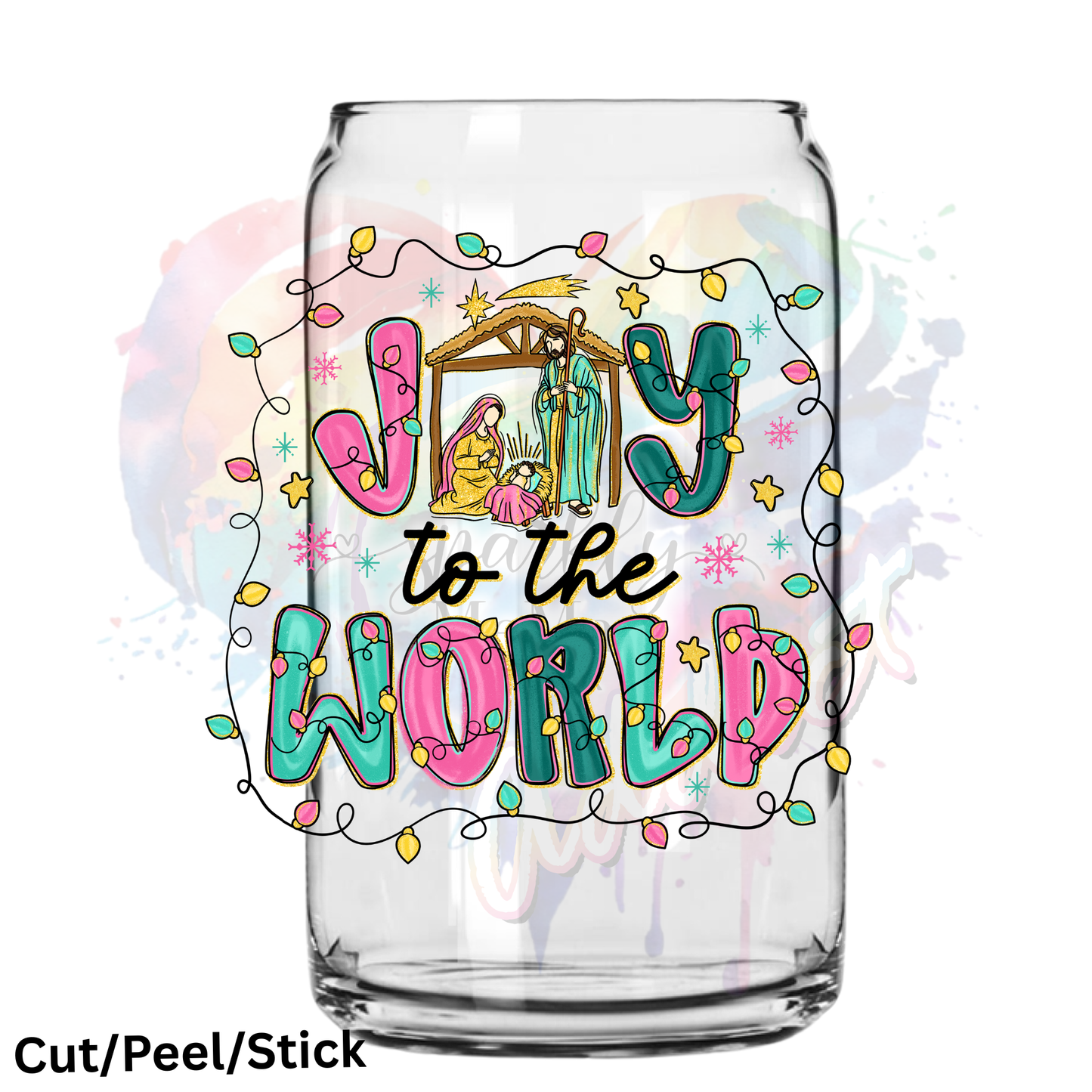 Joy to the World (1) UV DTF Decal