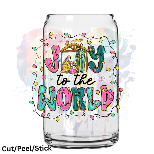 Joy to the World (1) UV DTF Decal