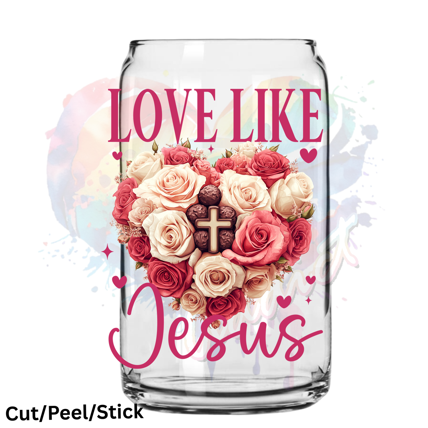 Love Like Jesus UV DTF Decal