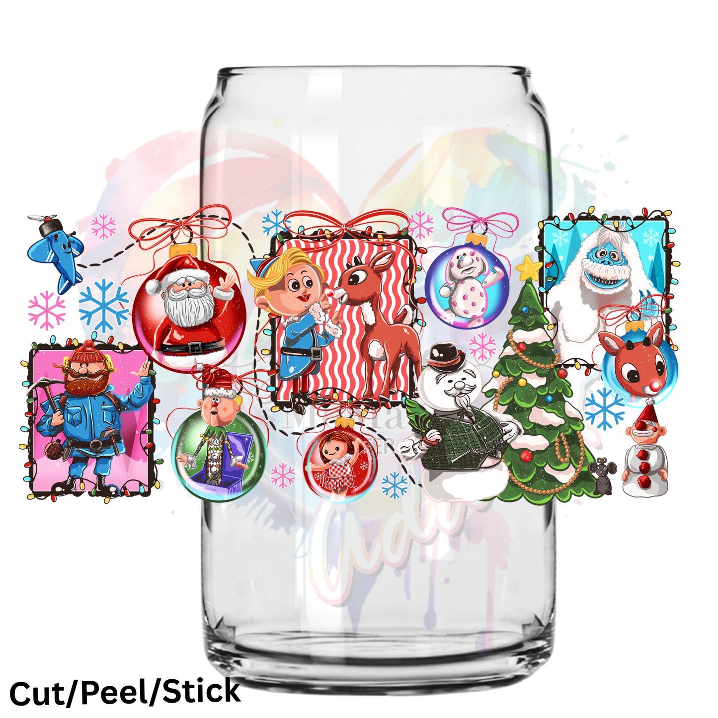 Reindeer 2  16 oz Wrap Sized UV DTF