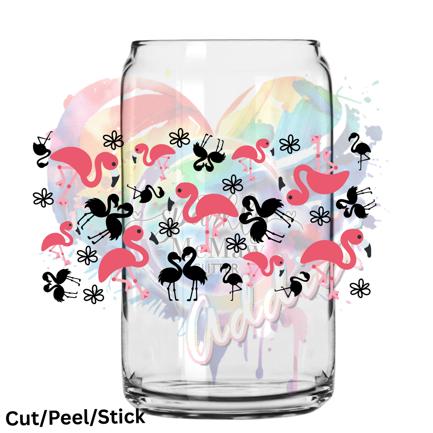 Flamingo UV DTF 16 oz Wrap