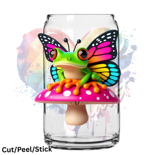 Butterfly Frog UV DTF Decal
