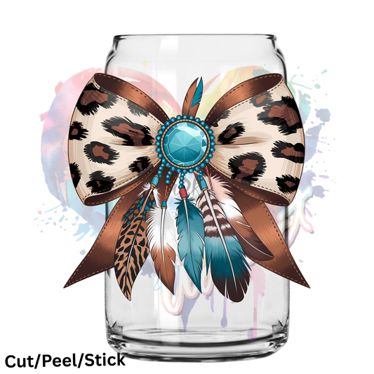 Cowhide Bow   UV DTF Decal