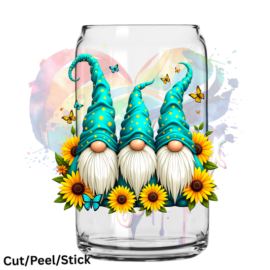 Sunflower Gnomes UV DTF Decal