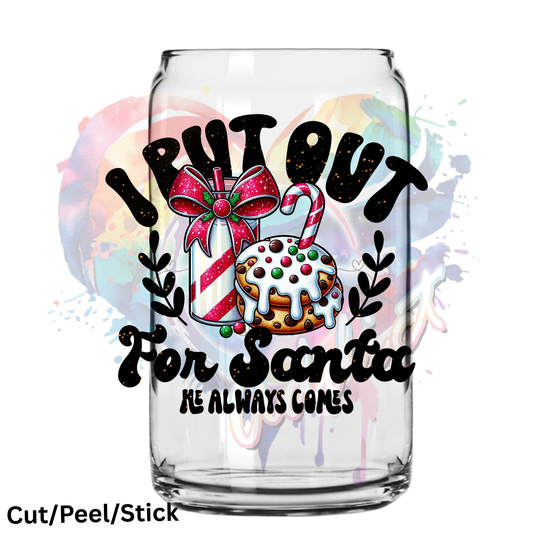 I Put out for Santa UV DTF Decal