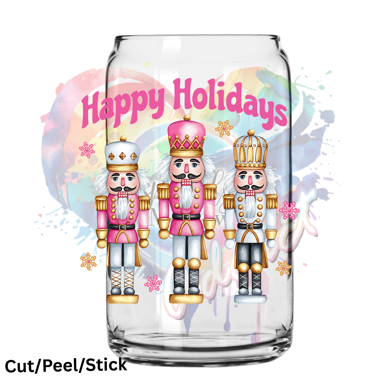 Happy Holidays UV DTF Decal