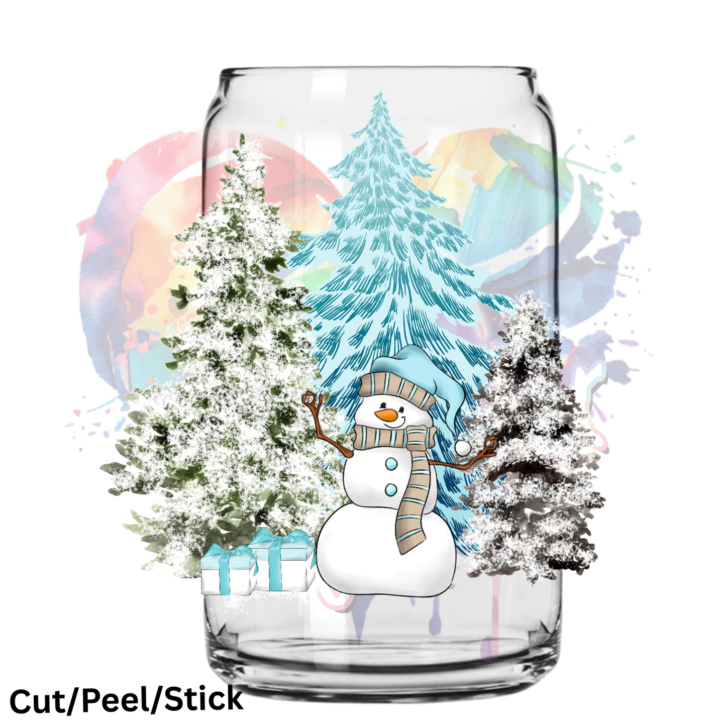Snowman Winter UV DTF Decal