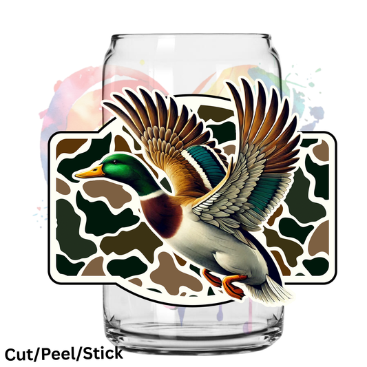 Mallard Camo Duck  UV DTF Decal