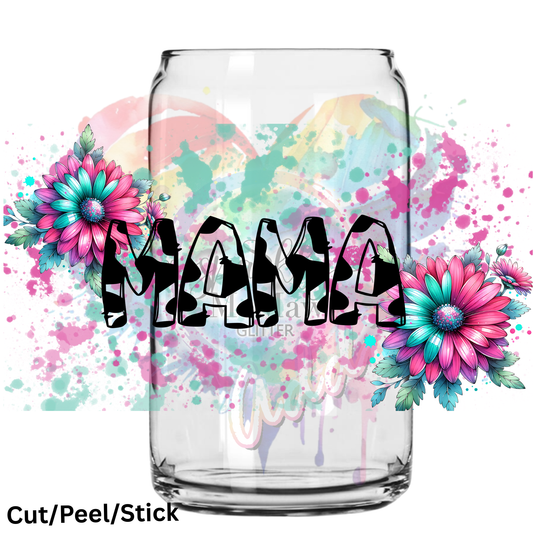 Mama Cow Print UV DTF 16 oz Wrap