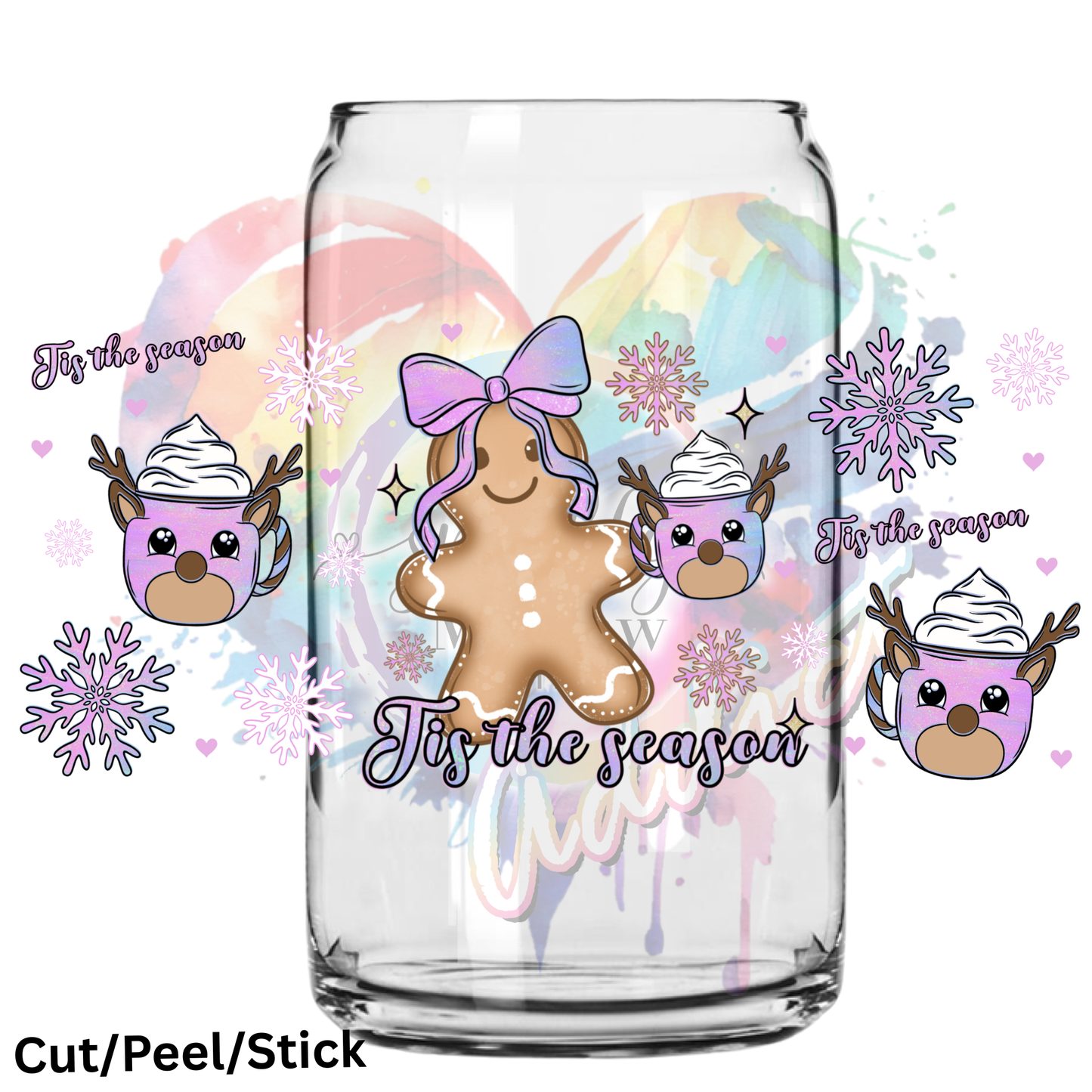 Tis the Season 10 UV  DTF 16 Oz wrap