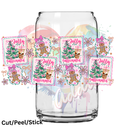 Jolly and Caffeinated 16 oz UV DTF Wrap