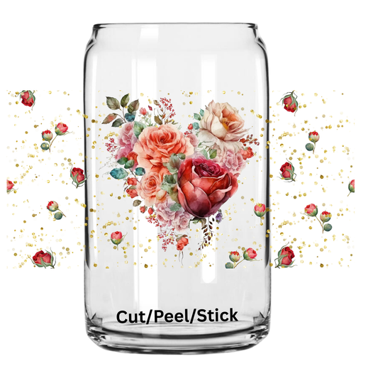 Roses 2 16 oz UV DTF Wrap