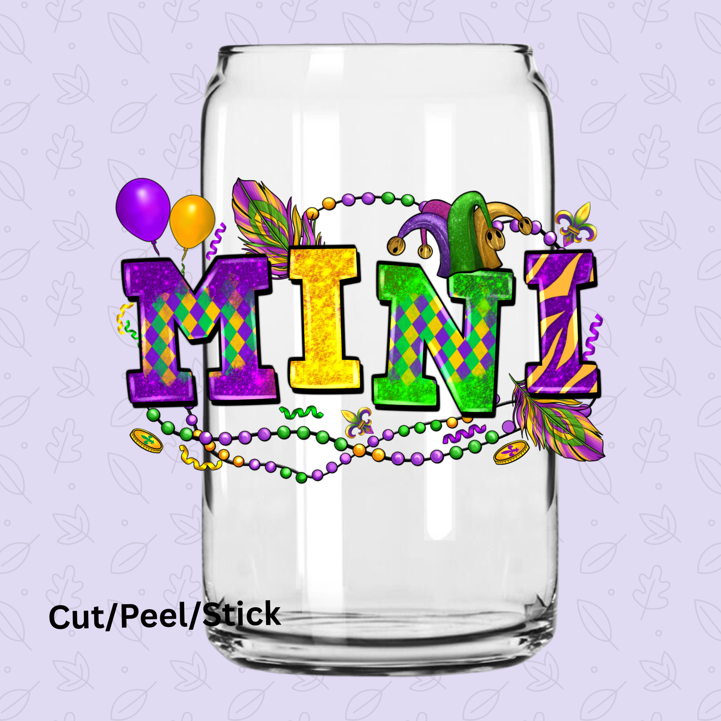 Mini Mardi UV DTF Decal
