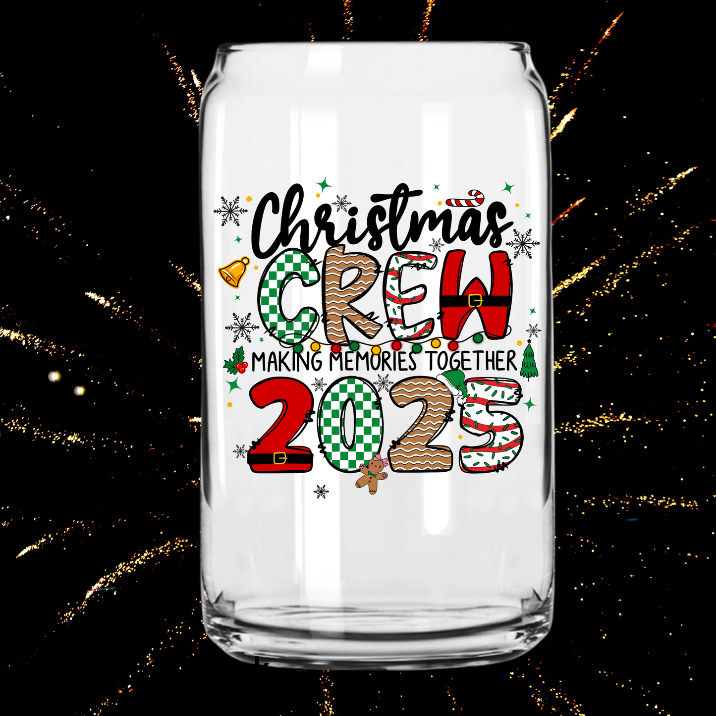Christmas Crew 2025 UV DTF Decal