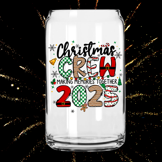 Christmas Crew 2025 UV DTF Decal