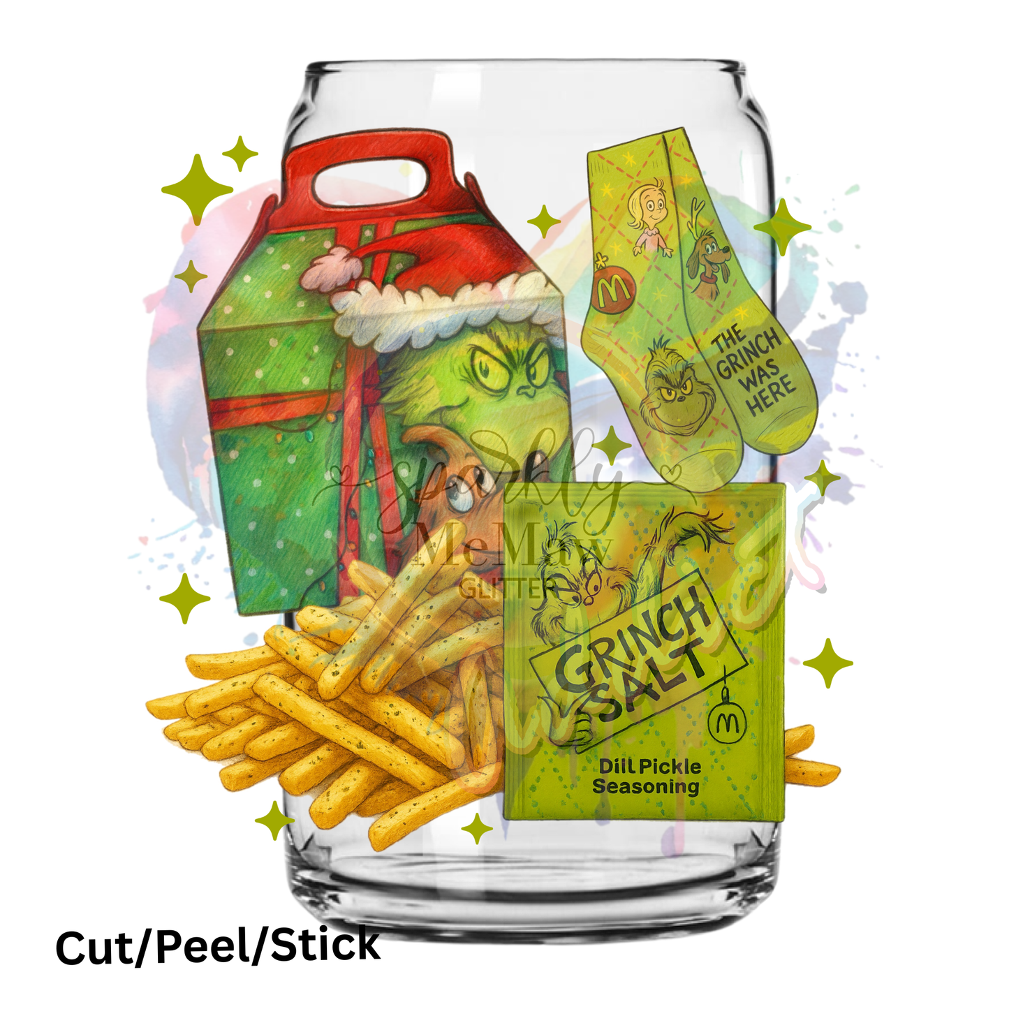 Grinch meal  UV DTF Decal