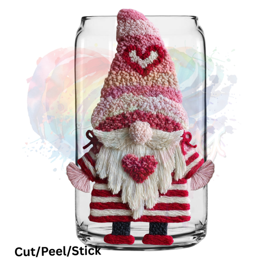 Gnome Valentine UV DTF Decal