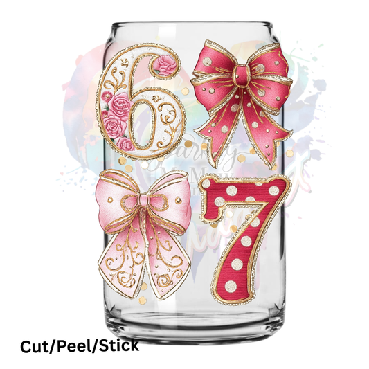 67 valentines UV DTF Decal