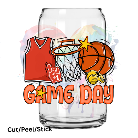 Basketball Game Day UV DTF Decal (printed in width)