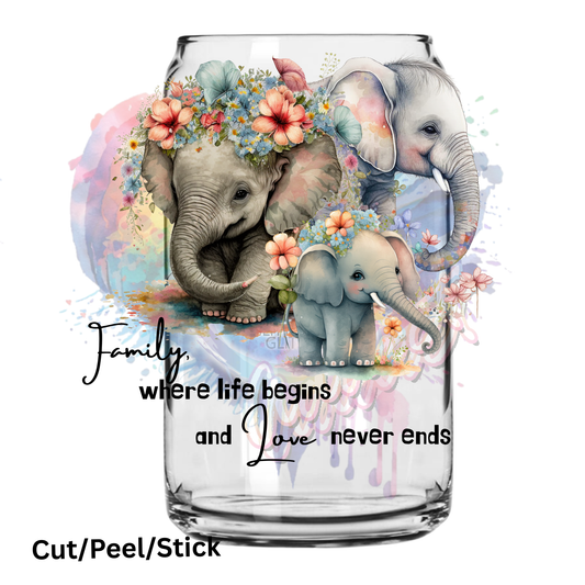 Where Life begins UV DTF Decal  (printed in width)