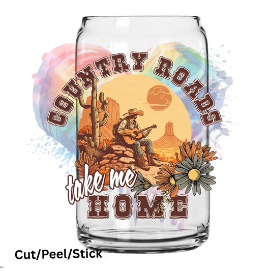 Country Roads UV DTF Decal