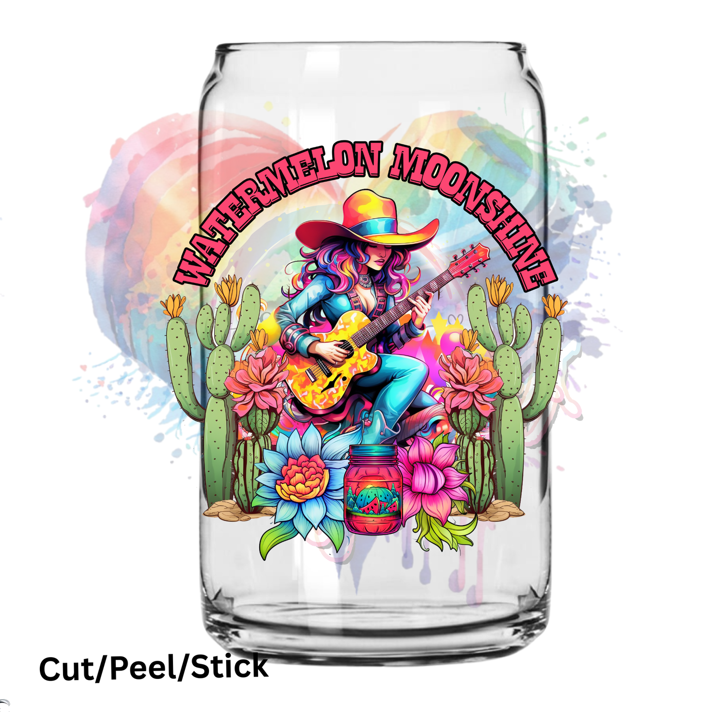 Watermelon MoonShine UV DTF Decal