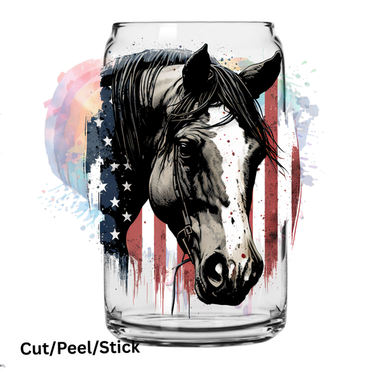 American Horse UV DTF Decal