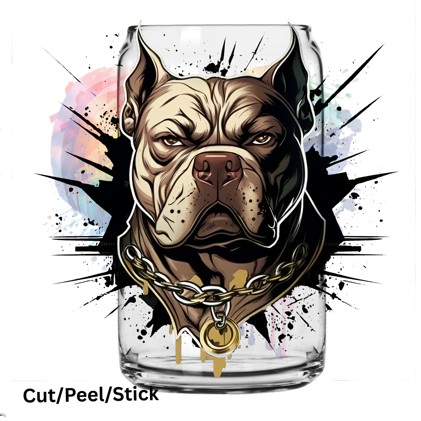 Pit Bull UV DTF Decal