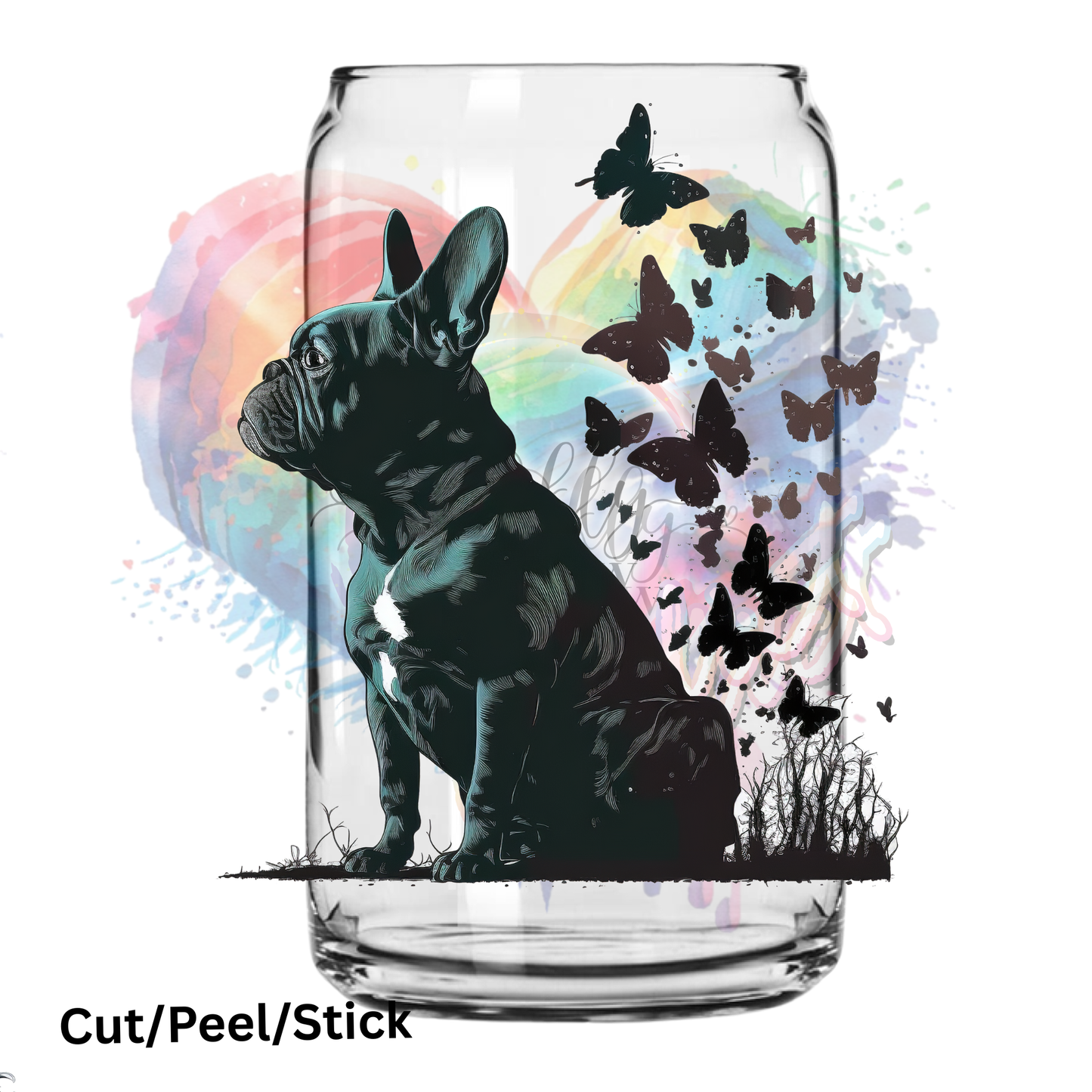 French Bull Dog UV DTF Decal